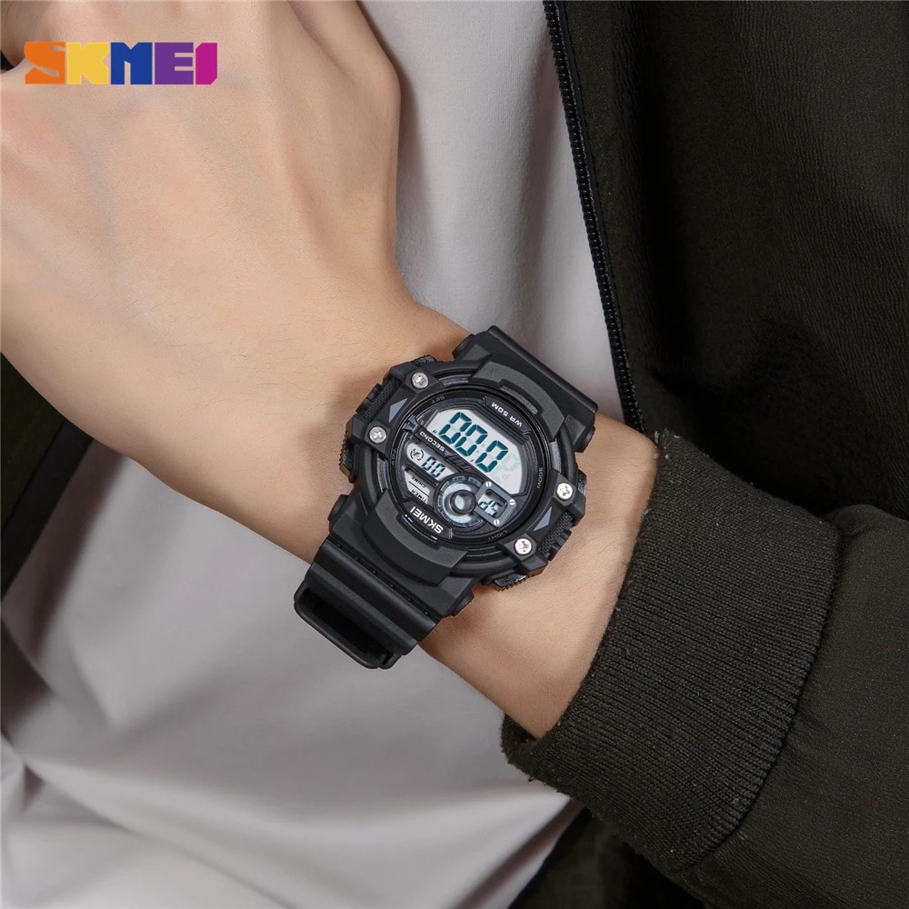 SKMEI 1778 Jam Tangan Pria Digital Chronograph Sport Watch Anti Air Tali Rubber WATCHKITE WKOS