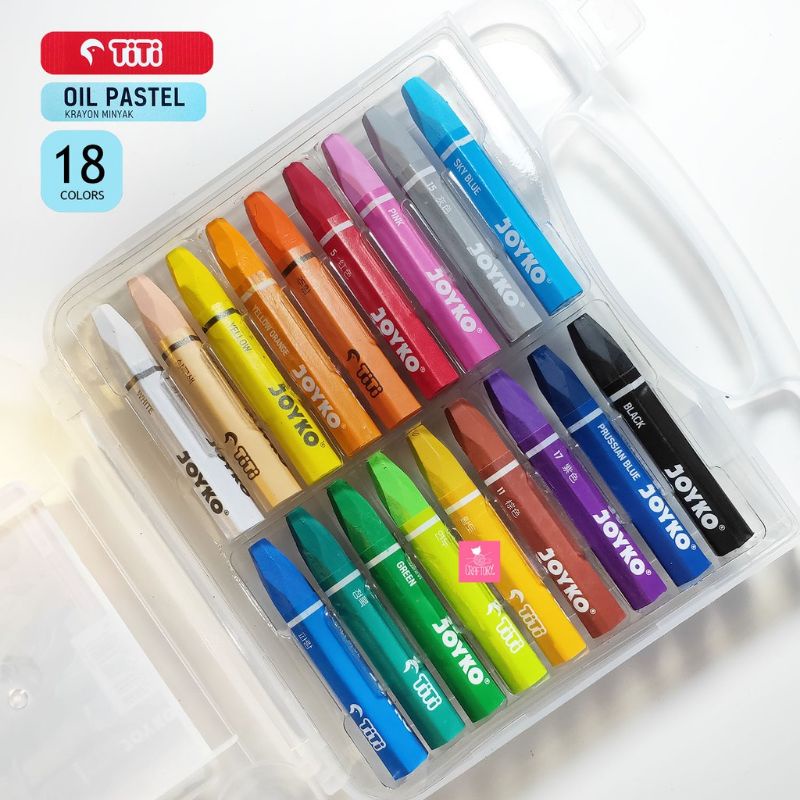 oil pastel joyko 18 warna crayon joyko oil pastel OP-18CH