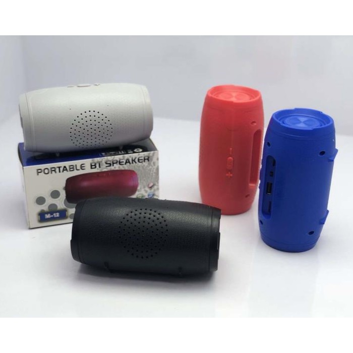 Speaker Bluetooth Super Bass M-12 kwalitas JBL Speaker Aktif termurah.