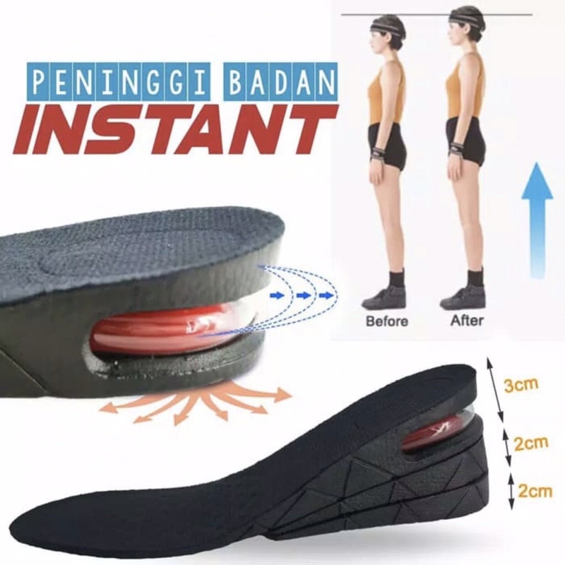 Sol Sepatu Peninggi Badan instant insole kasual sneakers