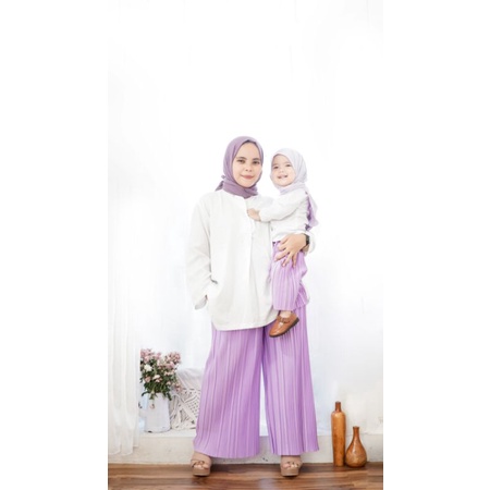 Kulot/Rok Plisket Premium Dewasa Bisa COUPLE anak