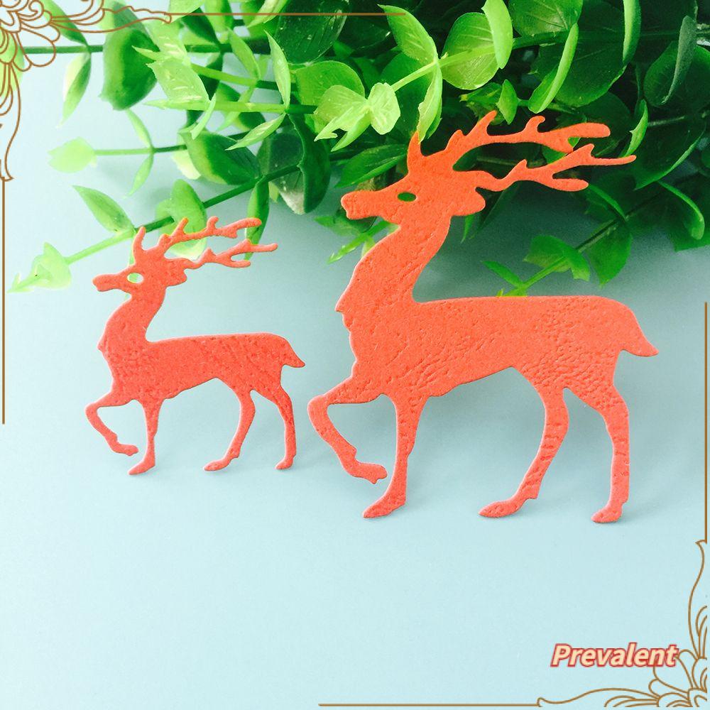Preva 2PCS Cetakan Stensil Cutting Dies Motif Bunga Bahan Metal Untuk Scrapbook Craft Diy