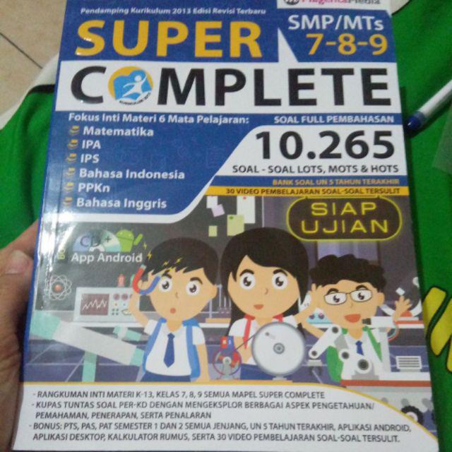 Buku Super Complete Smp Kelas 7 8 9 Matematika Ipa Ips B Indo Inggris Ppkn Shopee Indonesia