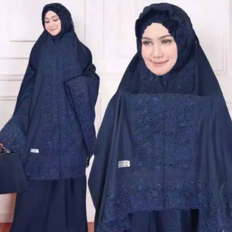 Mukena Dewasa Jumbo Full Renda KD  SITI FATIMAH // Model Terbaru Bahan Katun Premium Renda // Best Seller