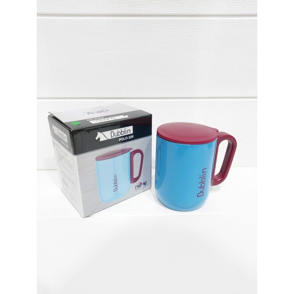 Mug Gelas Cangkir Tahan Panas Dublin 220 mL Stainless/ Gelas Termos.