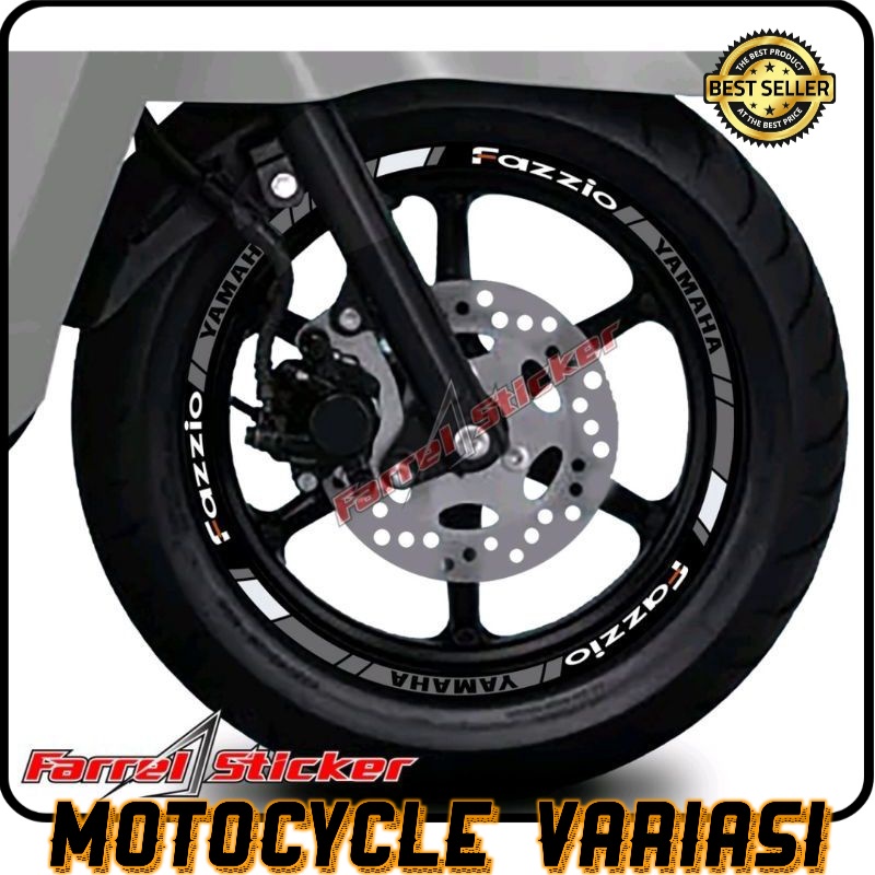 Sticker stiker velg motor yamaha fazzio