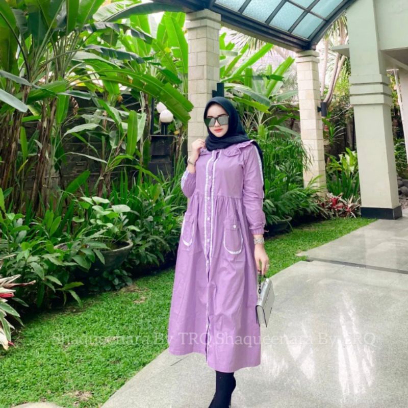 pakaian wanita midi dress original by TRQ shaqueenara