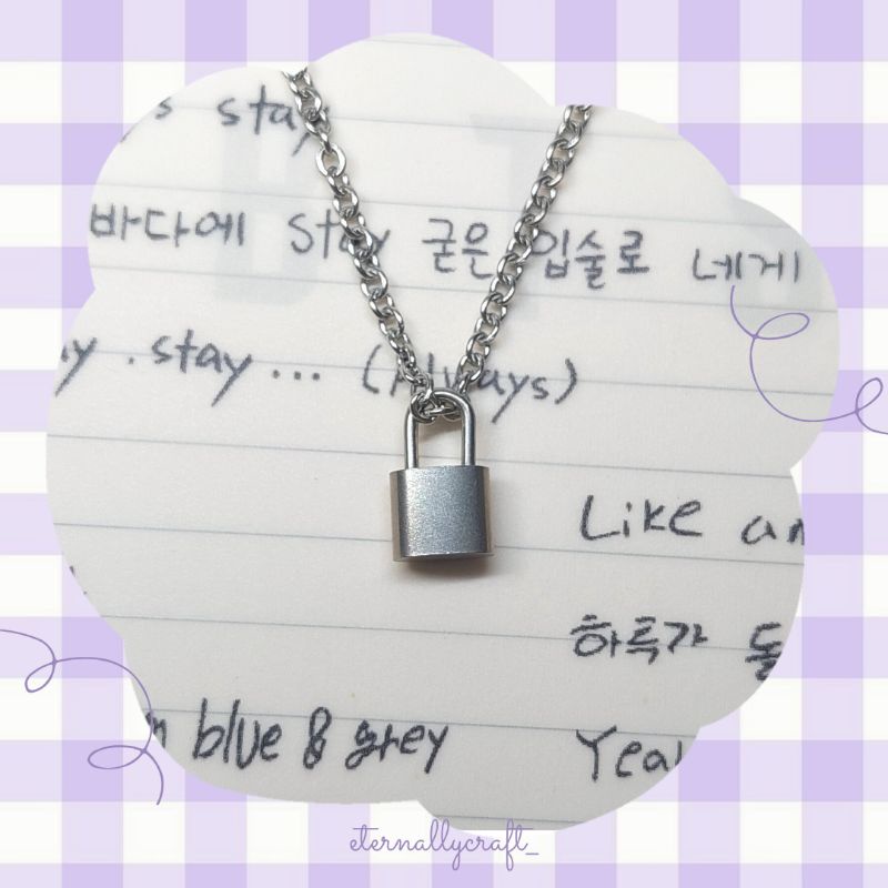 BTS Army J-hope Hoseok Hobi Inspired Lockit Pendant Necklace 