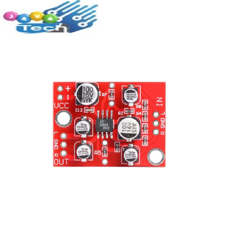 Modul Microphone Preamp AD828 DC 3.8V - 15V