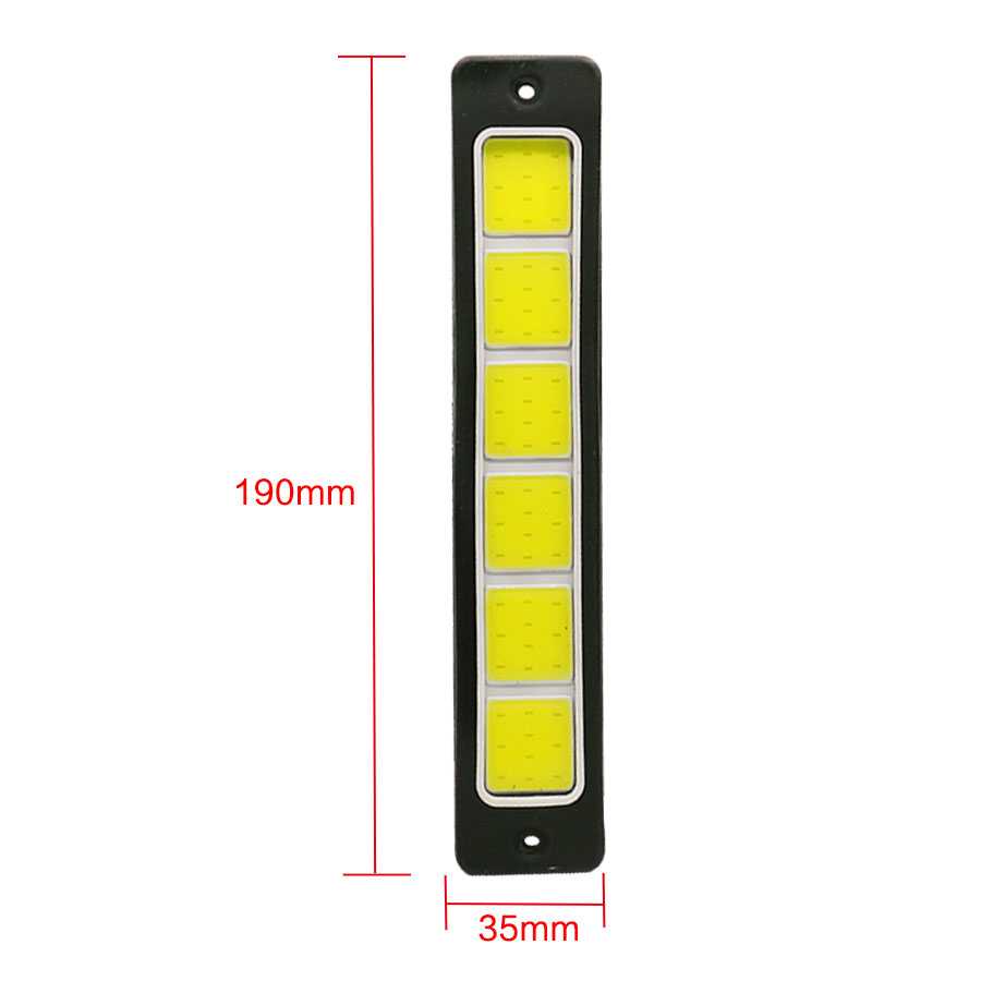 (100% BARANG ORI) Lampu Fog Light DRL Mobil LED COB 190 x 35 mm 6 W - MA357