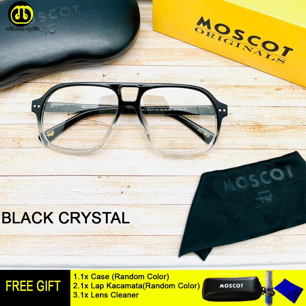 BEST SELLER PAKET KACAMATA(FRAME+LENSA) MOSCOT BJORN ANTI UV/BLUERAY/PHOTOCHROMIC/BLUECHROMIC