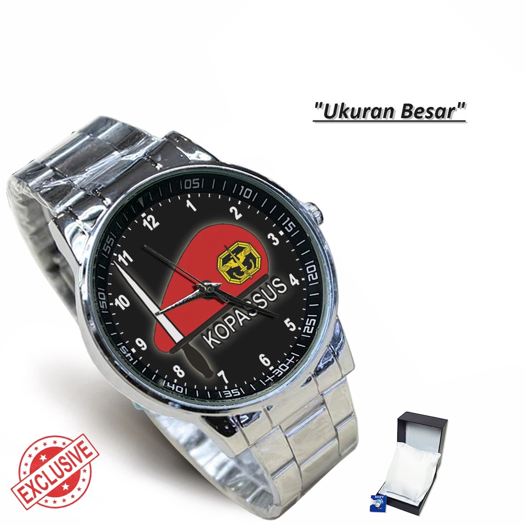 Jam Tangan Rantai Couple BARET MERAH KOPASSUS - 03 (Special)