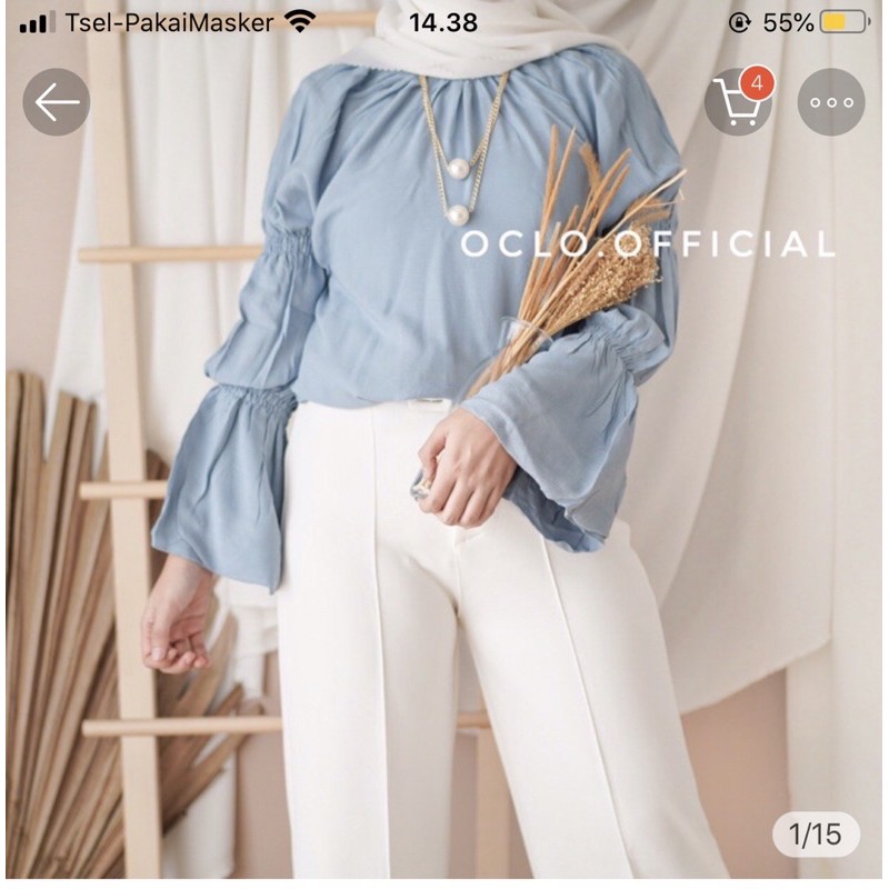 Yaldi Blouse by Oclo Official Oclo.official Kemeja Atasan Wanita