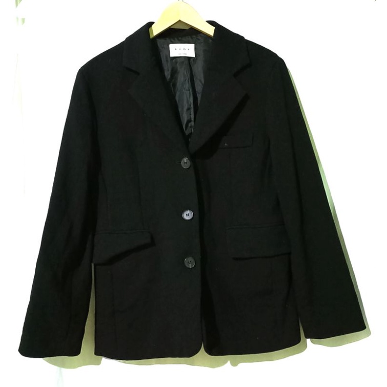 [PRELOVED/THRIFT] Blazer Outer Hitam Korean Syle