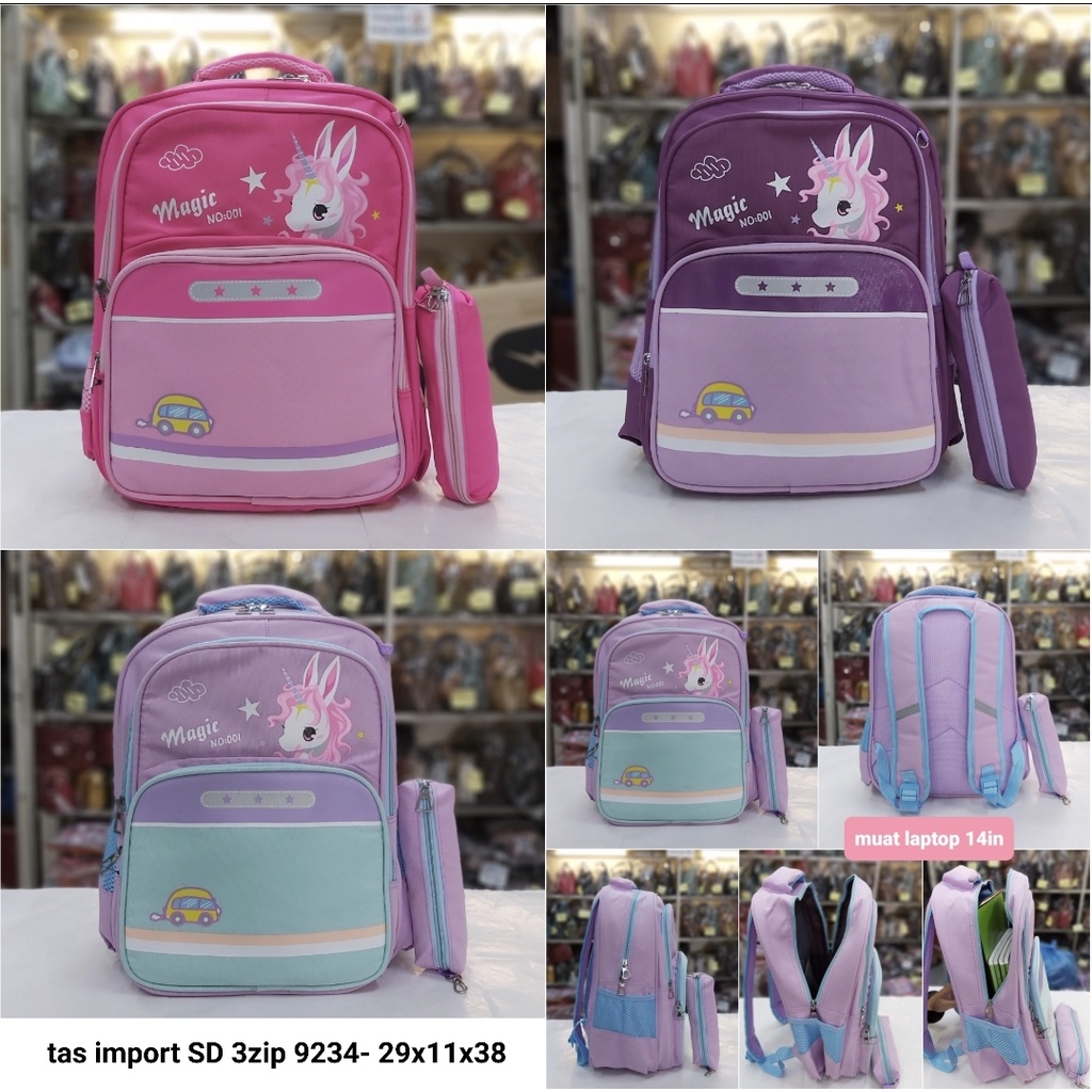 Tas import ransel sd anak perempuan anak laki