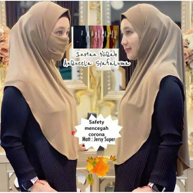 Hijab/Instan jersey masker Model Bergo terbaru termurah dan Terlaris / nicob maysa/