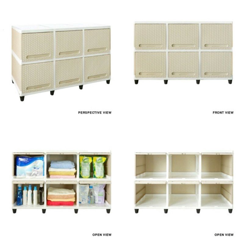 lemari plastik club triple susun2 lemari club pintu 6