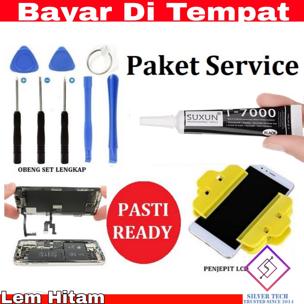 

Silvertech Lem Hitam LCD T7000 100% original - Lem Hitam - lem hp - lem touchscreen Perlengkapan Service