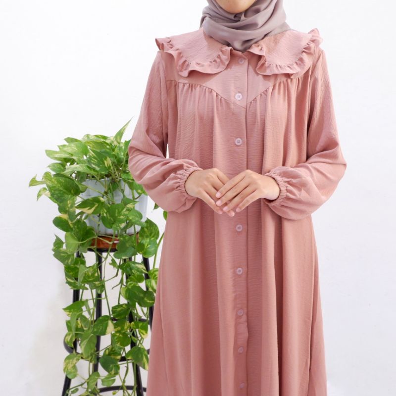 Amanda dress / crinkle dress/ zara crinkle/ abaya/ crinkle airflow