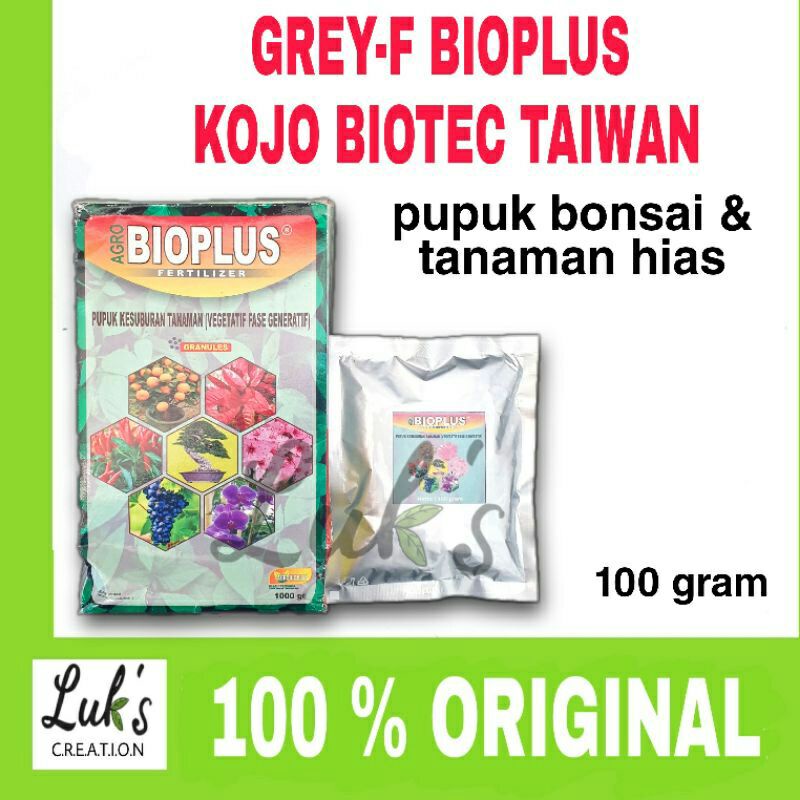 PUPUK BIOPLUS KOJO BIOTEC TAIWAN 100GR pupuk bonsai dan tanaman hias