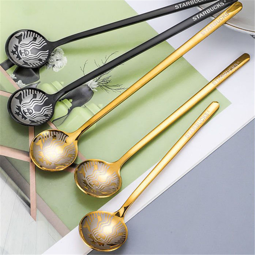 Starbucks Stainless Steel Goddess Dessert Spoon Coffee Stirring Spoon Mug Spoon Metal Spoon