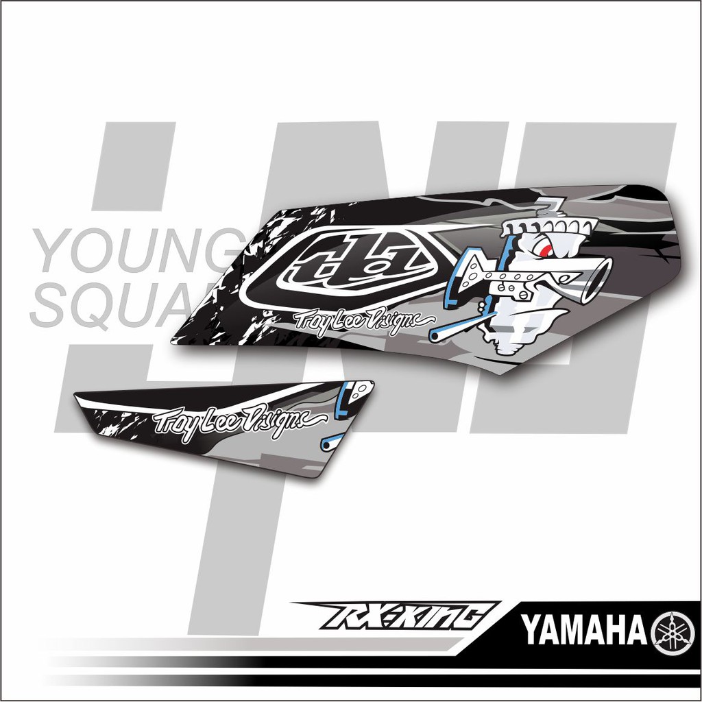 Striping Rx King Variasi - Sticker rx King Variasi - sticker Motor Variasi Rx King - Young Squad 105