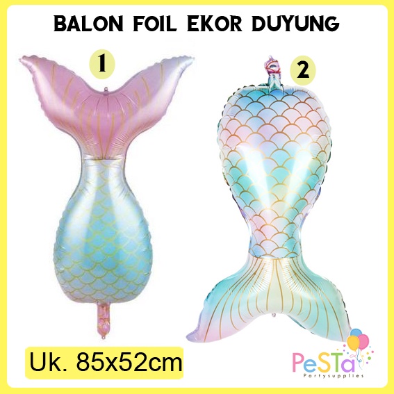 Balon Foil Ekor Mermaid/Putri Duyung