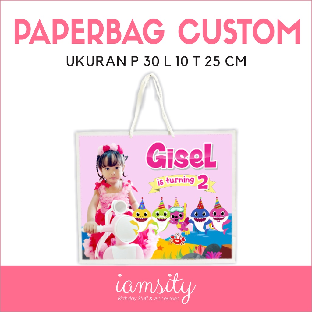 

Paperbag Custom Ukuran Besar paper bag 30x10x25