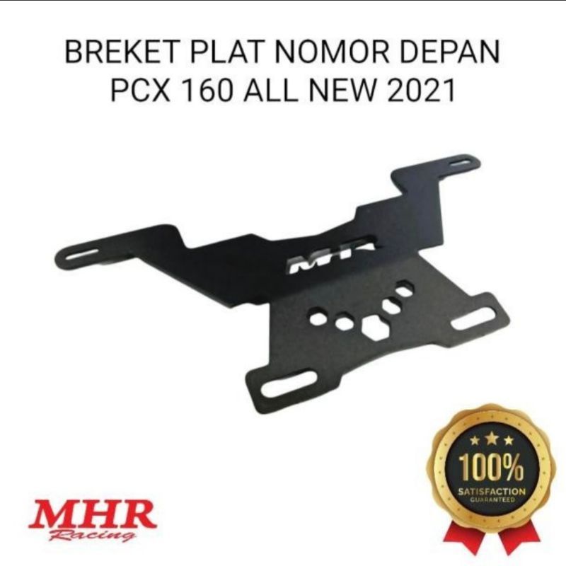 Breket/Bracket Plat Nomor Pcx-160 Full Besi Tebal Anti Getar Original MHR Best Quality