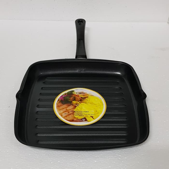 Griller Teflon / Wajan Grill Carin 28 cm / Square Griddle