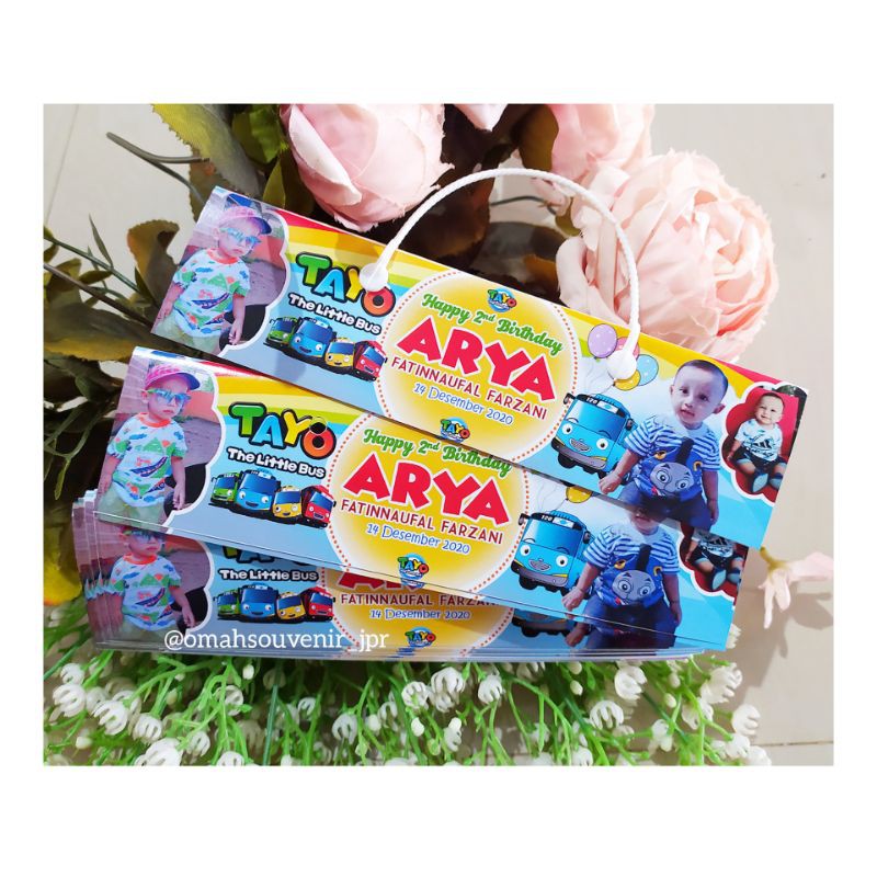 

Plastik snack, label ultah birthday snack ultah hangtag