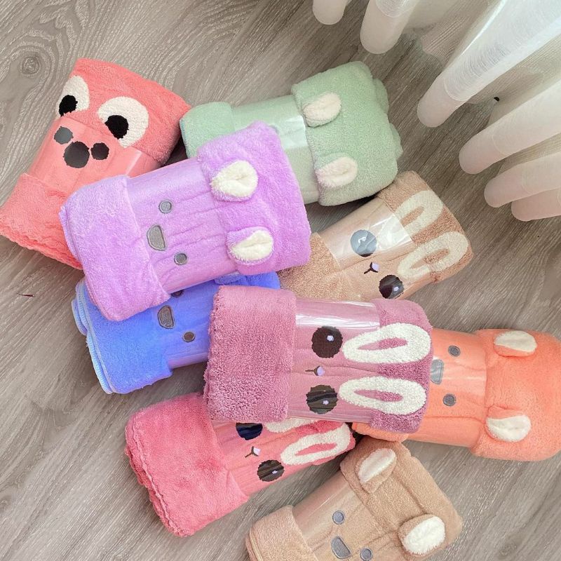 Super Sale!!! Handuk Mandi Bayi - Dewasa Lembut Microfiber Boneka Binatang Lucu 70x140cm - Baby Gift