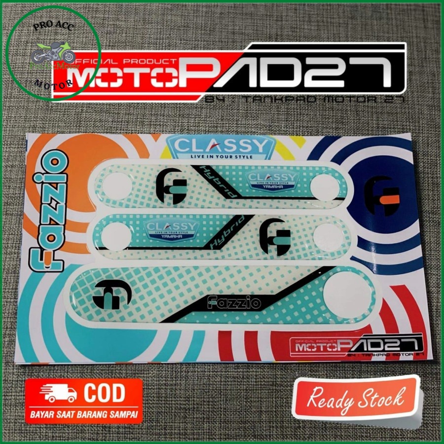 Promo.. Stiker Fazzio stiker sticker panel depan samping YAMAHA FAZZIO 125 MOTO PAD 27 anti luntur