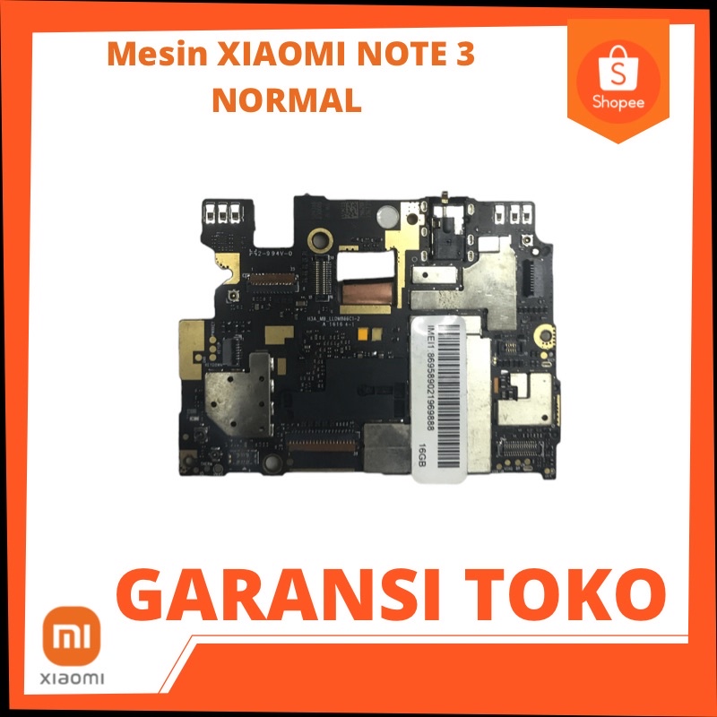 mesin XIAOMI NOTE 3 NORMAL