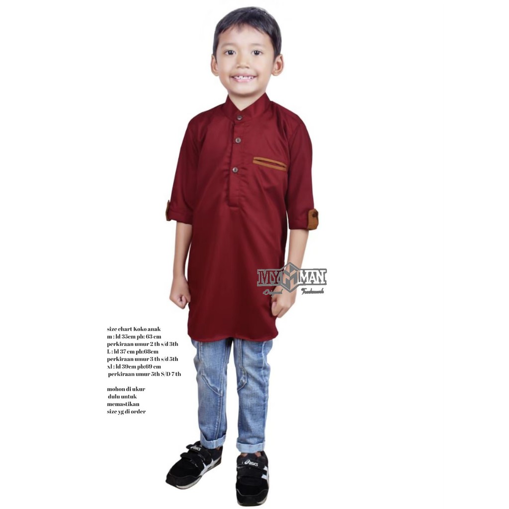 KOKO QURTA ANAK MY MAN ORIGINAL Warna Marron