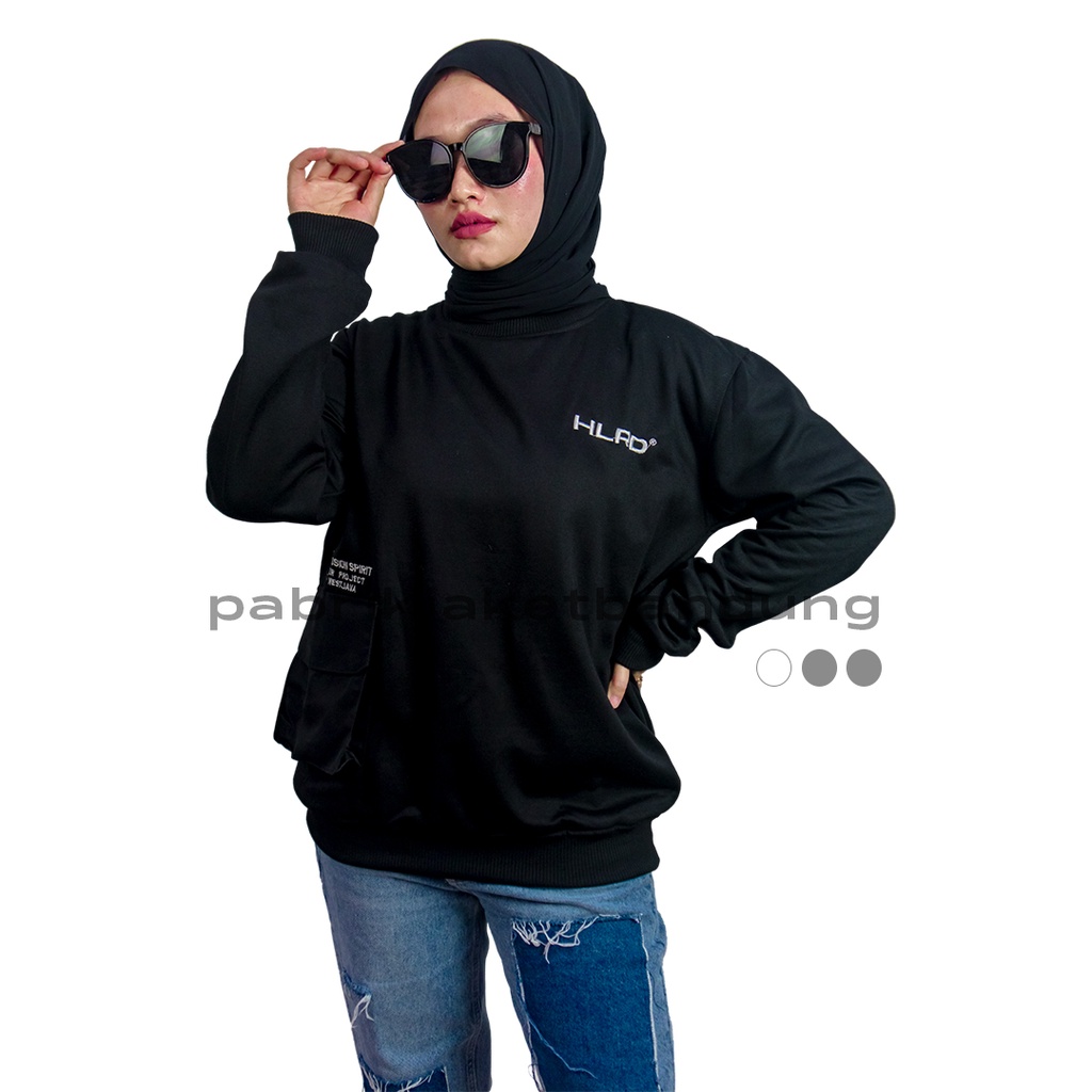 HOLYRIDER Sweatshirt Pocket Down Hitam