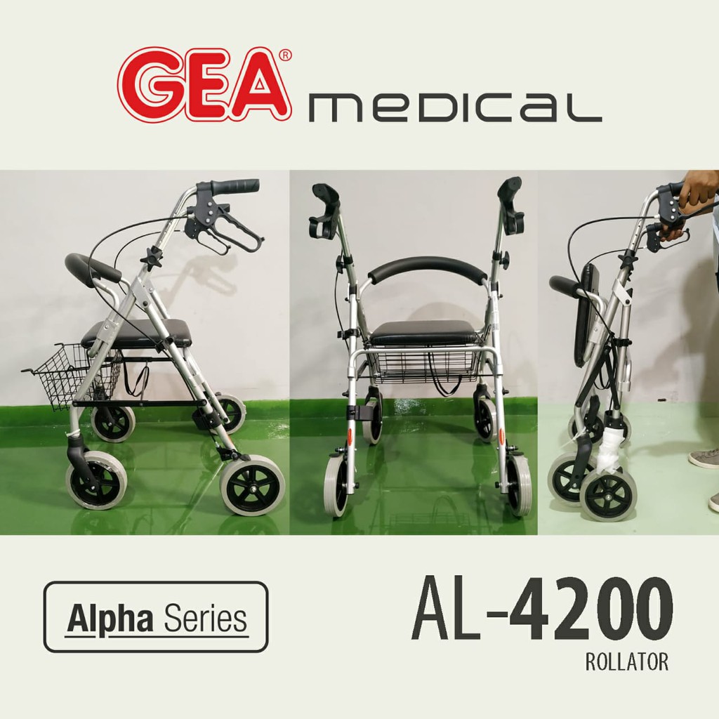 GEA Rollator AL-4200 Alat Bantu Jalan / Rollator Gea / Gea / Gea Rollator