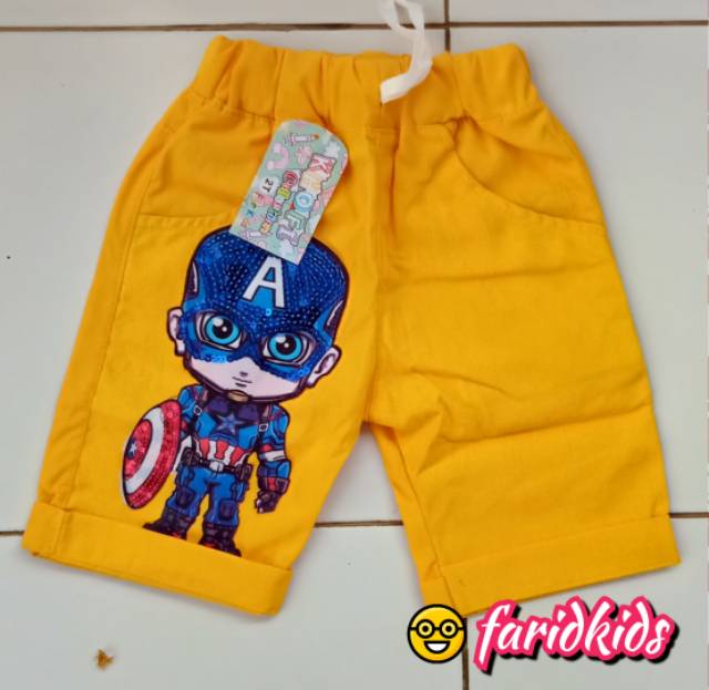 (COD)HOTPANTS SUPER HERO LED(2-5 thn)