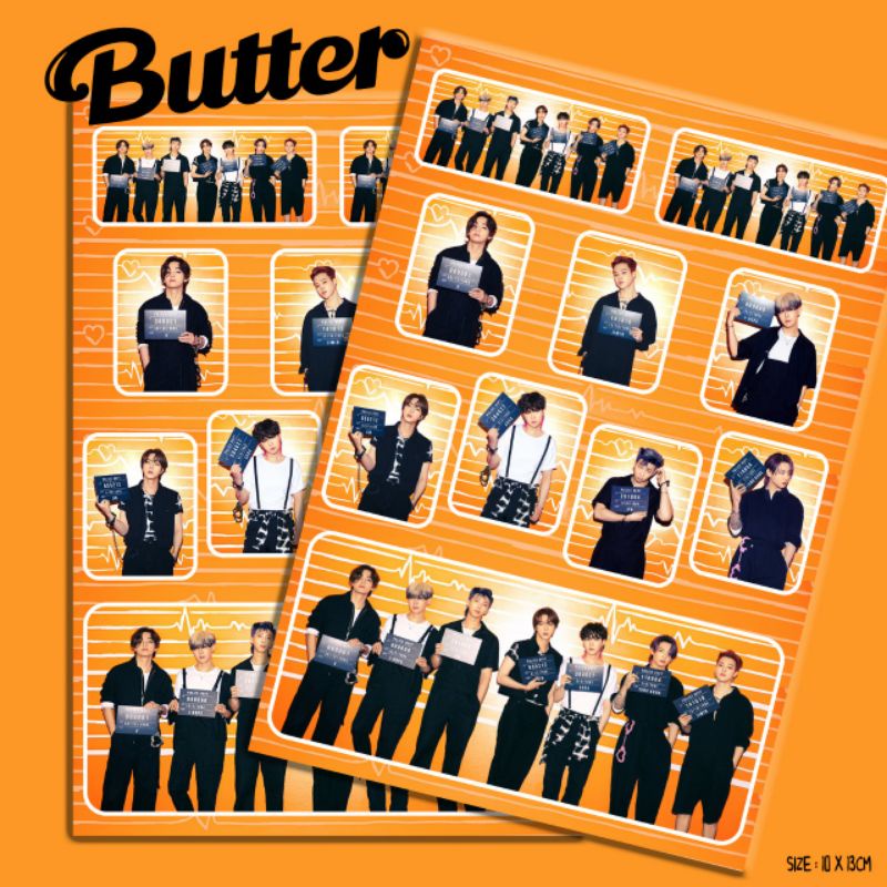 STICKER PERSONAL BTS BUTTER IN JAIL/STICKER HP BTS