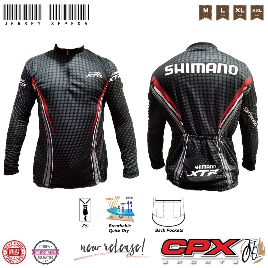  Kaos  Jersey Sepeda  XC Shimano SLIMFIT Shopee  Indonesia