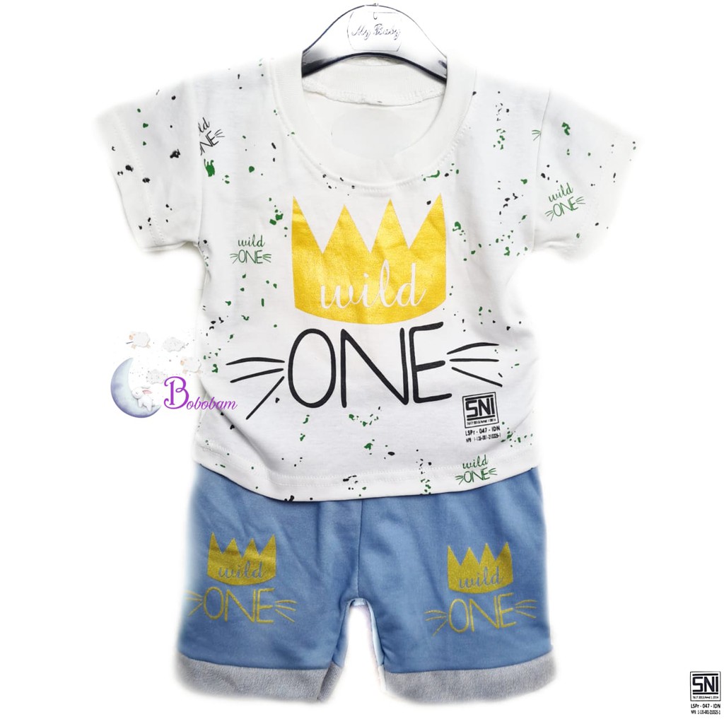 BAJU BAYI BOBOBAM ECER WILD ONE SETELAN ANAK LAKI-LAKI / SETELAN ANAK HARGA GROSIR-2