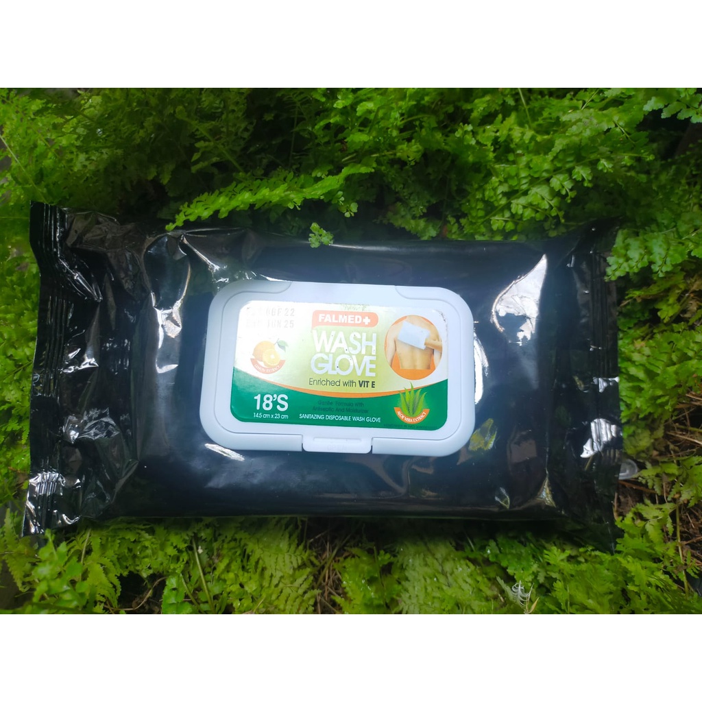 Wash Gloves  Falmed 18 Sheet
