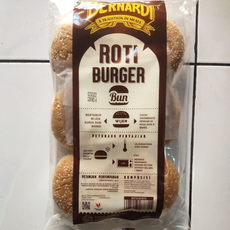 

BERNARDI ROTI BURGER WIJEN 6PCS