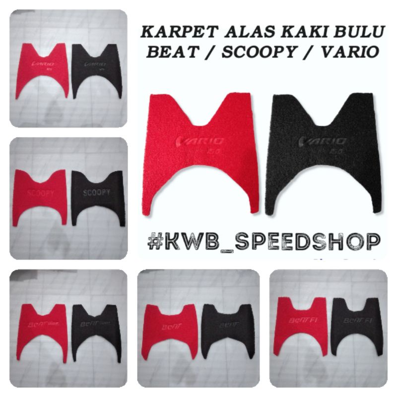 Karpet alas kaki motor honda beat fi beat esp scoopy vario 125 vario 150