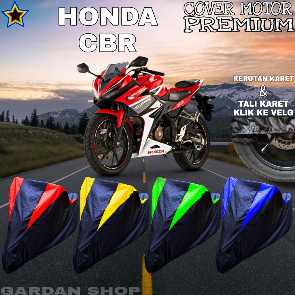 Sarung Motor HONDA CBR Hitam KOMBINASI Body Cover Penutup Pelindung Motor Cbr PREMIUM