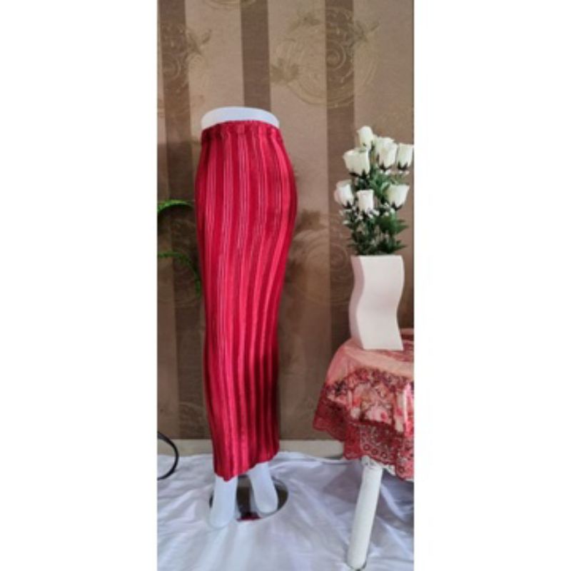 COD Rok Plisket Panjang Dewasa Polos Banyak Warna Bawahan Kebaya Saja Rok Serut Rok Rempel Rok Lilit