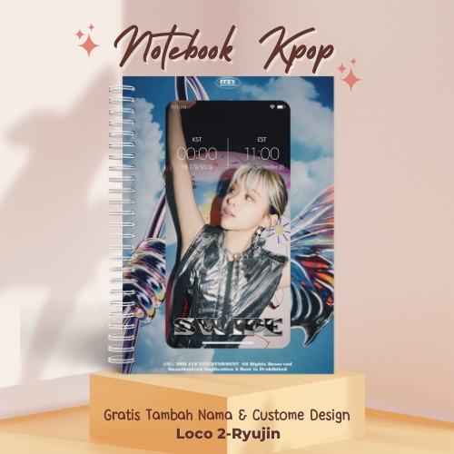 

[TERLARIS] Notebook A5 Custome Buku Tulis Buku Catatan KPOP Buku Agenda ITZY LOCO VER 2 CUSTOME