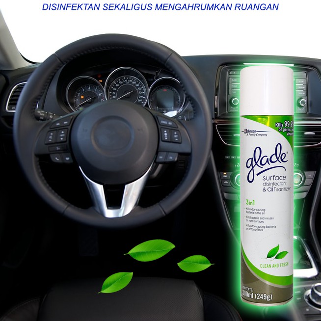 Glade 3in1 / Disinfektan Sekaligus Mengharumkan Ruangan Dan Kabin Mobil