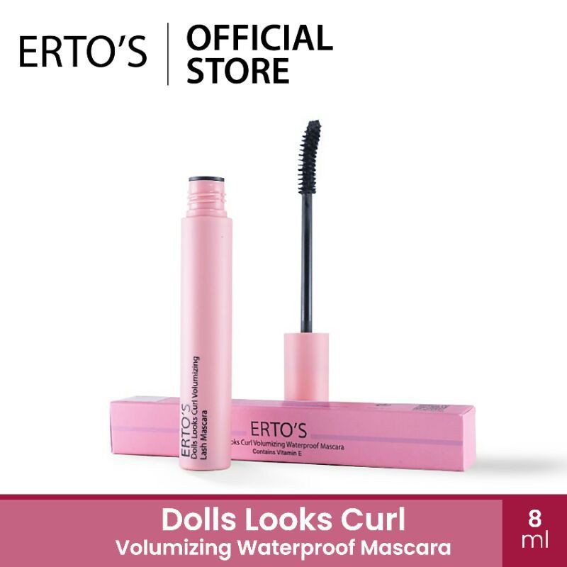 BPOM Ertos Doll Look Volumizing Waterproof Mascara Erto's Maskara Hitam Anti Air Dolls