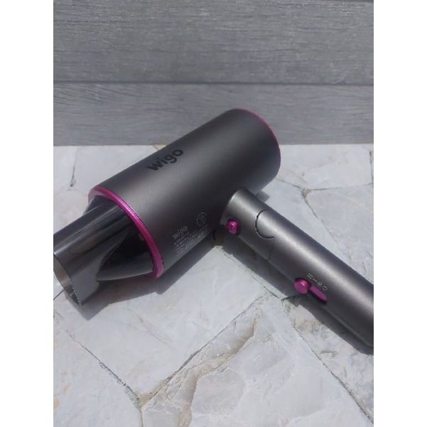 Professional Hair Dryer Lipat 1800W W 850 Light Metal Gray 3 Speed Travel Hair Dryer